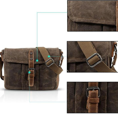 Jeremy | Vintage Waterproof Canvas Crossbody Messenger Bag