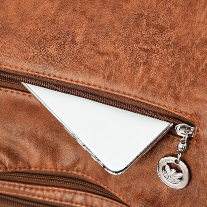 Vanessa | Women's Vintage Leather Crossbody Hobo Handbag