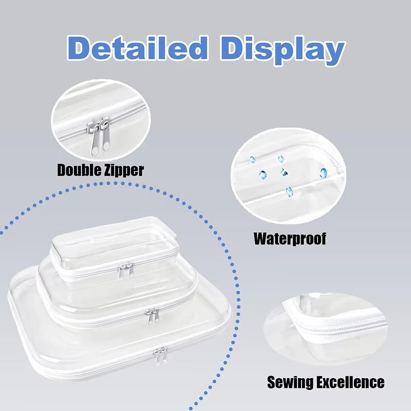 Ensley |  Sleek, Practical, and Organized Transparent Bag Set