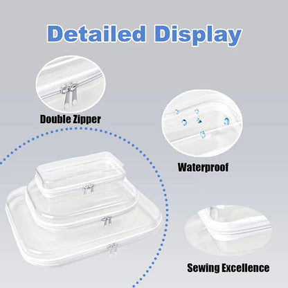Ensley |  Sleek, Practical, and Organized Transparent Bag Set