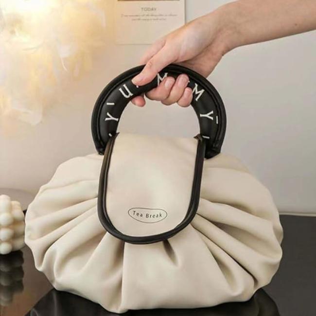 Alena | Large Foldable Drawstring Cosmetic Makeup Travel Bag