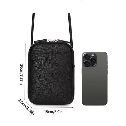 Artemis | Small Compact Chic Leather Crossbody Phone Bag
