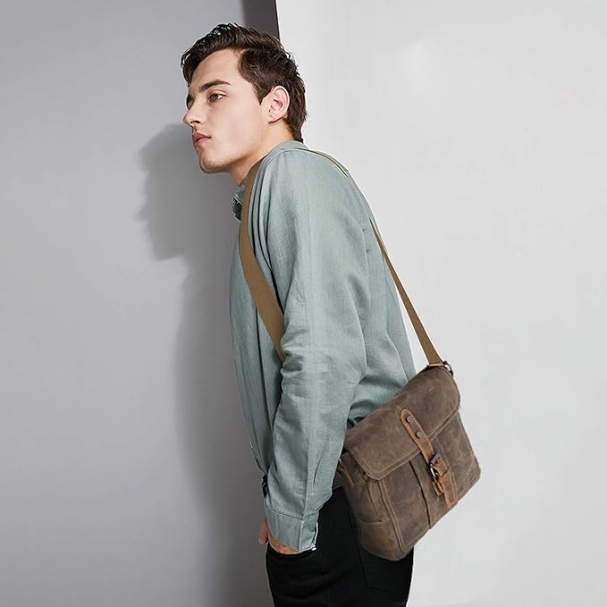 Jeremy | Vintage Waterproof Canvas Crossbody Messenger Bag