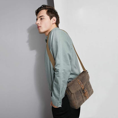 Jeremy | Vintage Waterproof Canvas Crossbody Messenger Bag