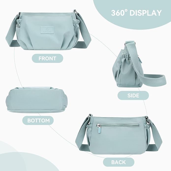 Lenora | Small Waterproof Nylon Crossbody Sling Bag