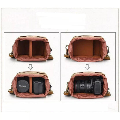 Lennox | Vintage Canvas Crossbody Camera Bag