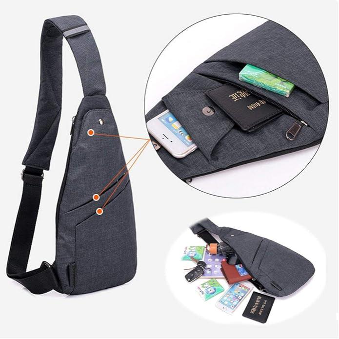 Kyrie | Men's Anti-Theft Crossbody Sling Chest Bag