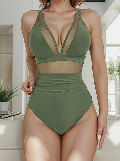 Sienna | Sheer Mesh One-Piece – Elevate Your Swim Style