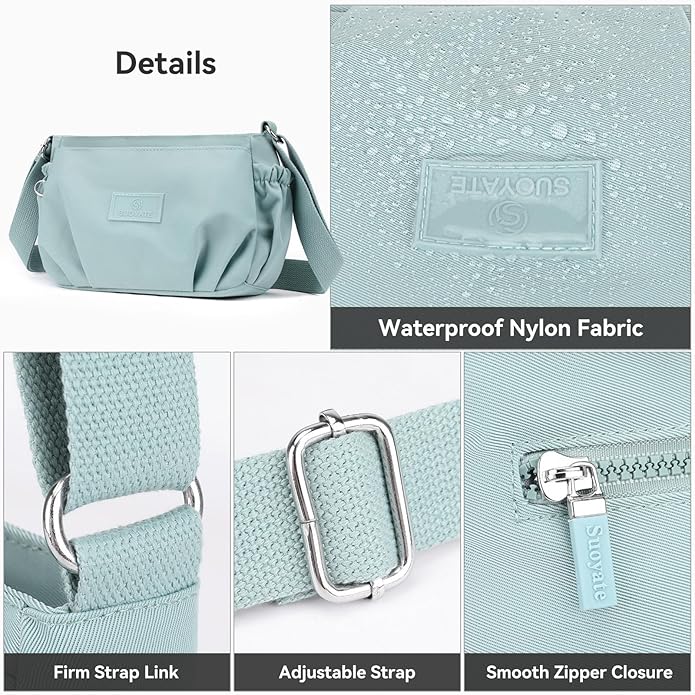 Lenora | Small Waterproof Nylon Crossbody Sling Bag