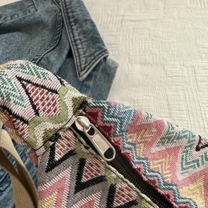 Livia | Women's Bohemian Canvas Crossbody Messenger Bag