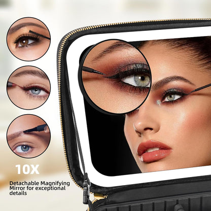 Pearl | Stylish & Portable LED Light Mirror Cosmetic Case