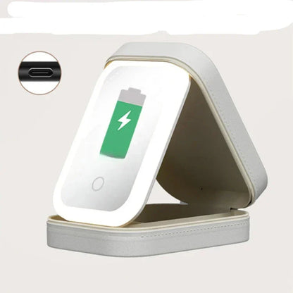 Kori | Portable LED Lighted Mirror Travel Makeup Case