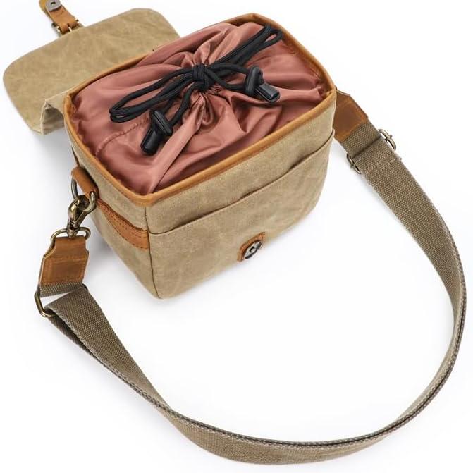Lennox | Vintage Canvas Crossbody Camera Bag