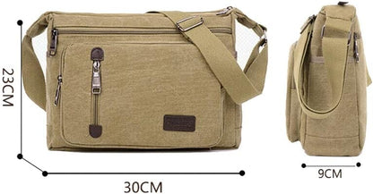 Maddie | Timeless Canvas Crossbody Messenger Bag
