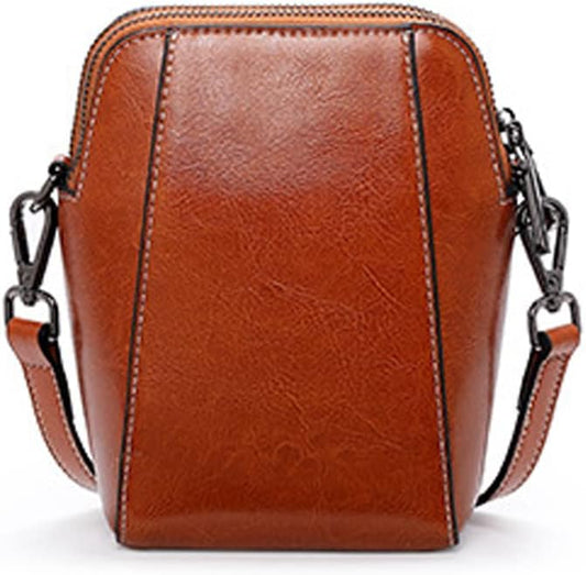 Adriana | Compact Anti-Theft Leather Crossbody Bag