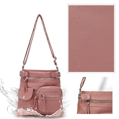 Kallie | Vegan Mushroom Multi-Pocket Crossbody Bag