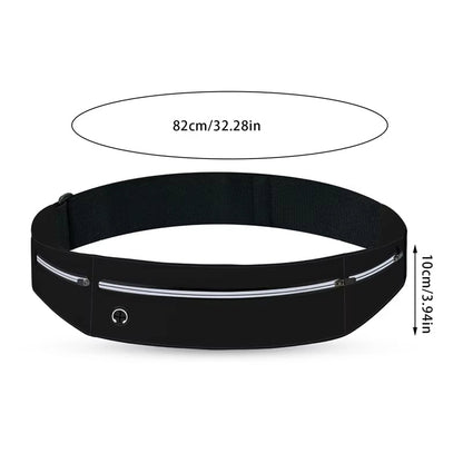 Edward | Ultra-Thin Running Belt Bum Bag with Headphone Port