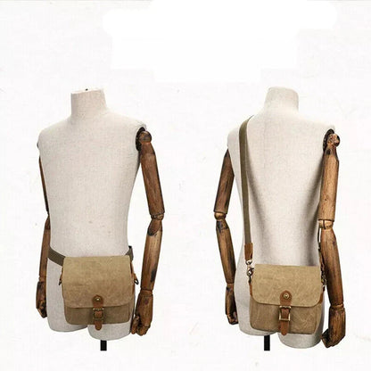 Lennox | Vintage Canvas Crossbody Camera Bag