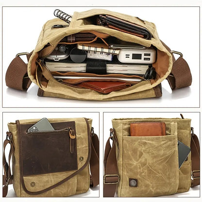 Caden | Vintage Canvas Men's Crossbody Messenger Bag