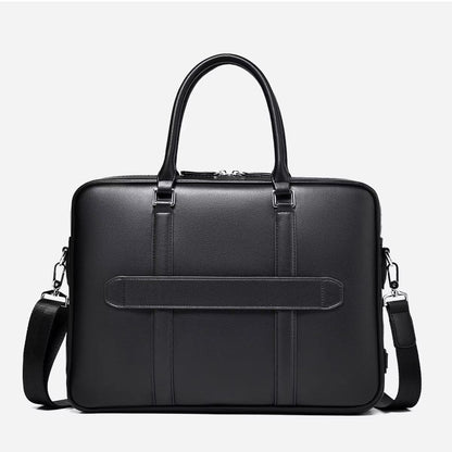 Omar | Leather Business Laptop Briefcase Crossbody Handbag