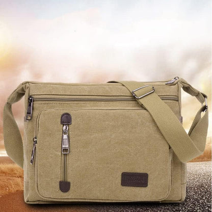 Maddie | Timeless Canvas Crossbody Messenger Bag