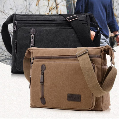 Maddie | Timeless Canvas Crossbody Messenger Bag