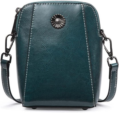 Adriana | Compact Anti-Theft Leather Crossbody Bag