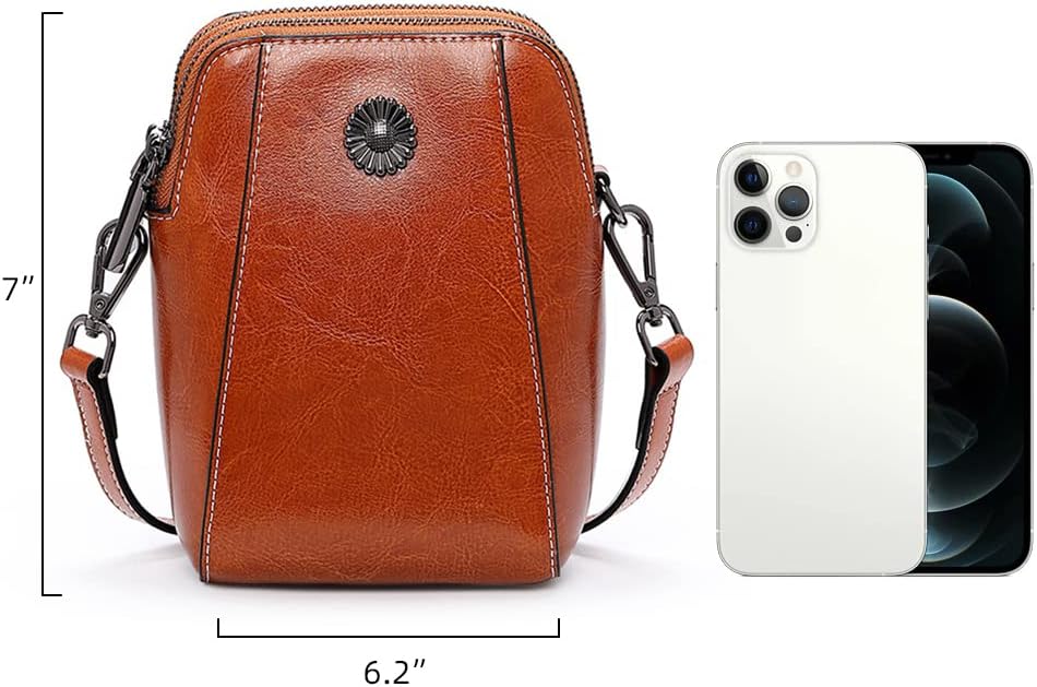 Adriana | Compact Anti-Theft Leather Crossbody Bag