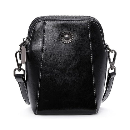 Adriana | Compact Anti-Theft Leather Crossbody Bag