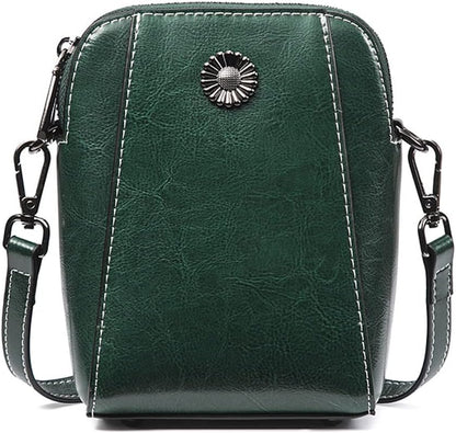 Adriana | Compact Anti-Theft Leather Crossbody Bag