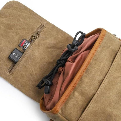 Lennox | Vintage Canvas Crossbody Camera Bag