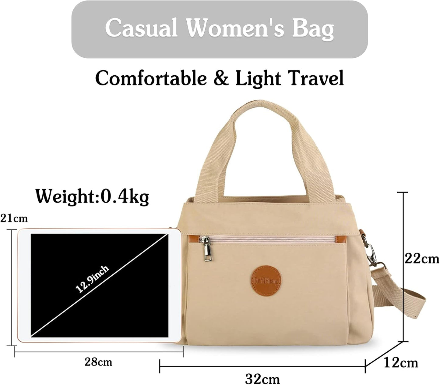 Mikaela | Essentials Multi-Pocket Design Crossbody Bag