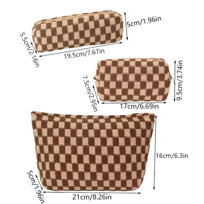 Jessica | Stylish & Practical 3-Piece Makeup Bag Set