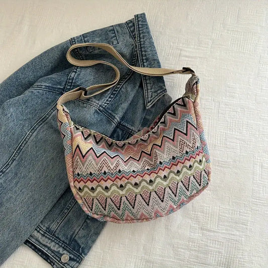 Livia | Women's Bohemian Canvas Crossbody Messenger Bag