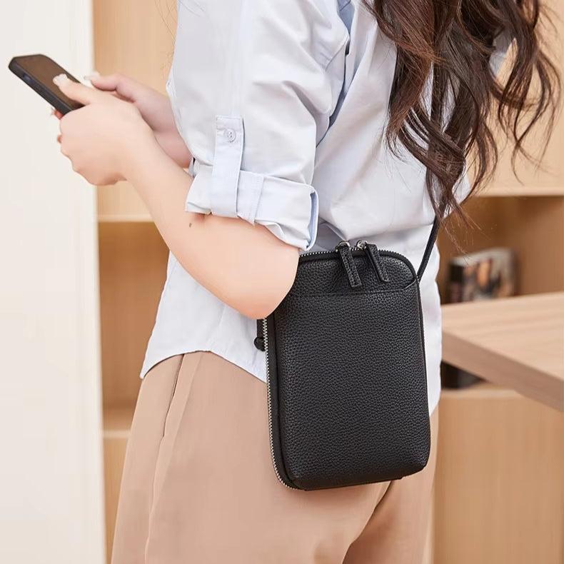 Artemis | Small Compact Chic Leather Crossbody Phone Bag