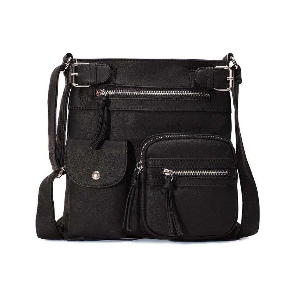 Kallie | Vegan Mushroom Multi-Pocket Crossbody Bag