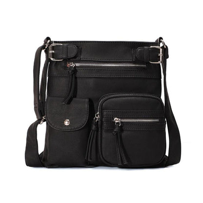 Kallie | Vegan Mushroom Multi-Pocket Crossbody Bag