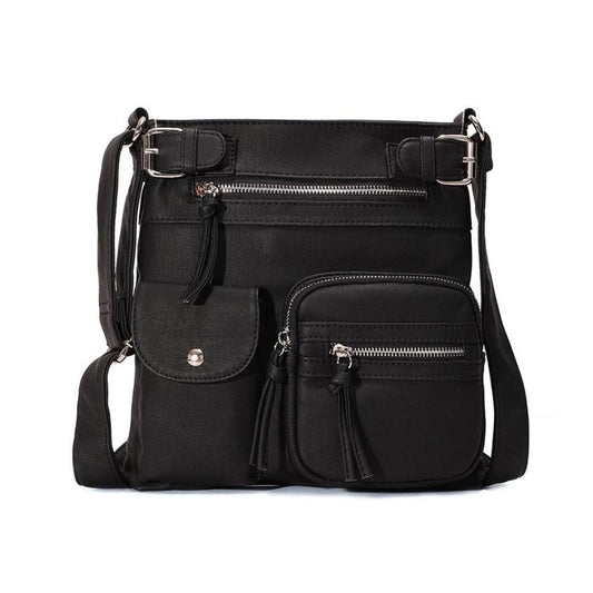 Kallie | Vegan Mushroom Multi-Pocket Crossbody Bag