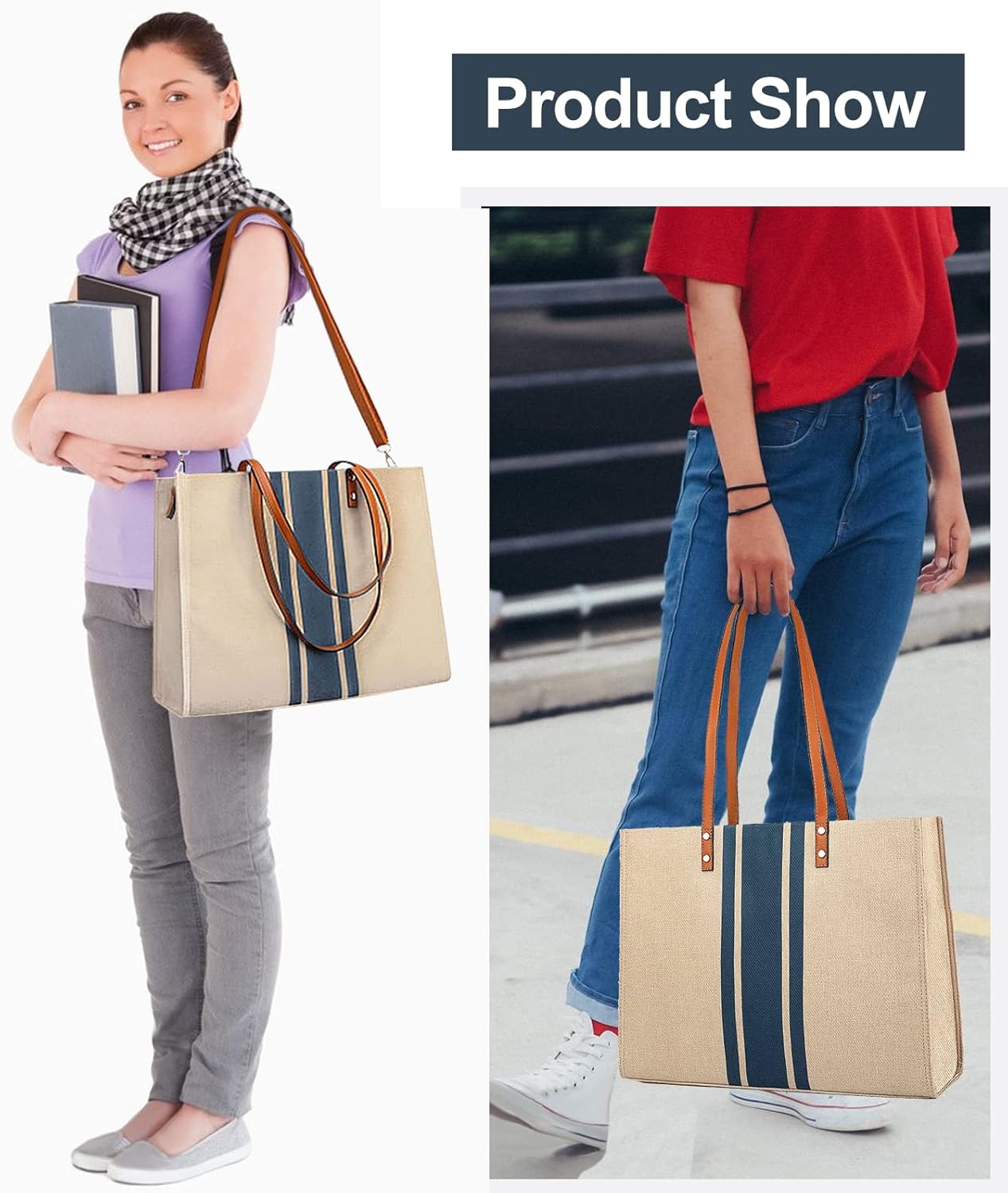 Patrick | Canvas Crossbody Laptop Tote