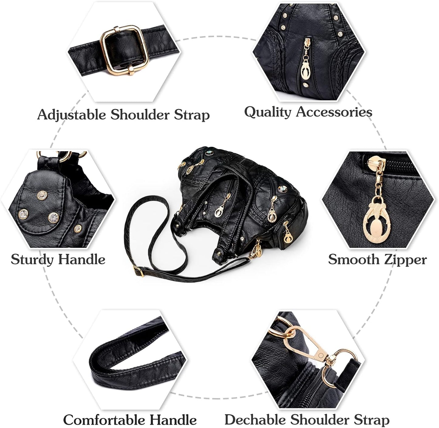 Rayne | Chic Multi-Pocket Design Crossbody Handbag