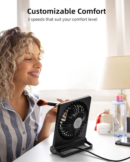 Dylan | Ultra-Quiet Desk Fan – Cool Comfort Without the Noise