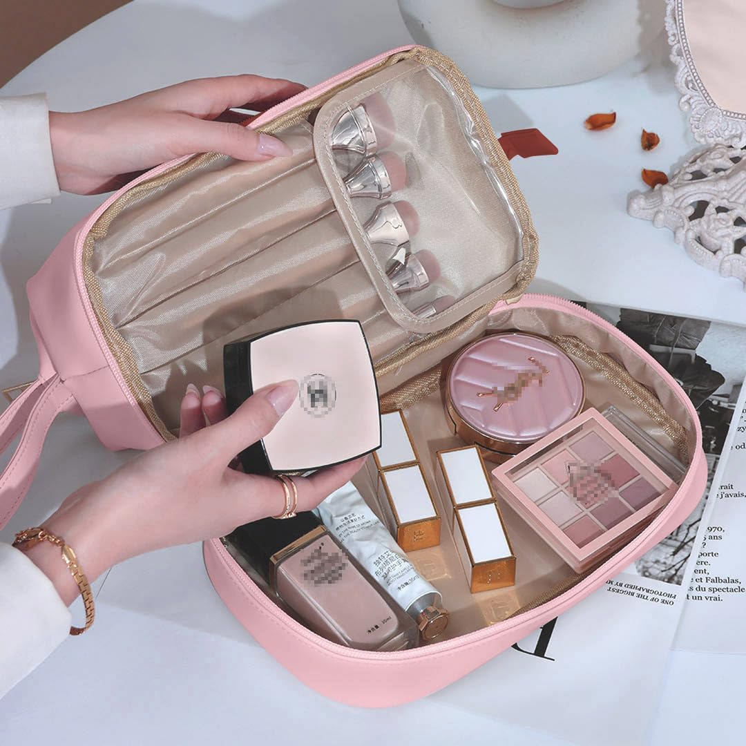 Lara | Layered Travel Cosmetic Makeup Bag