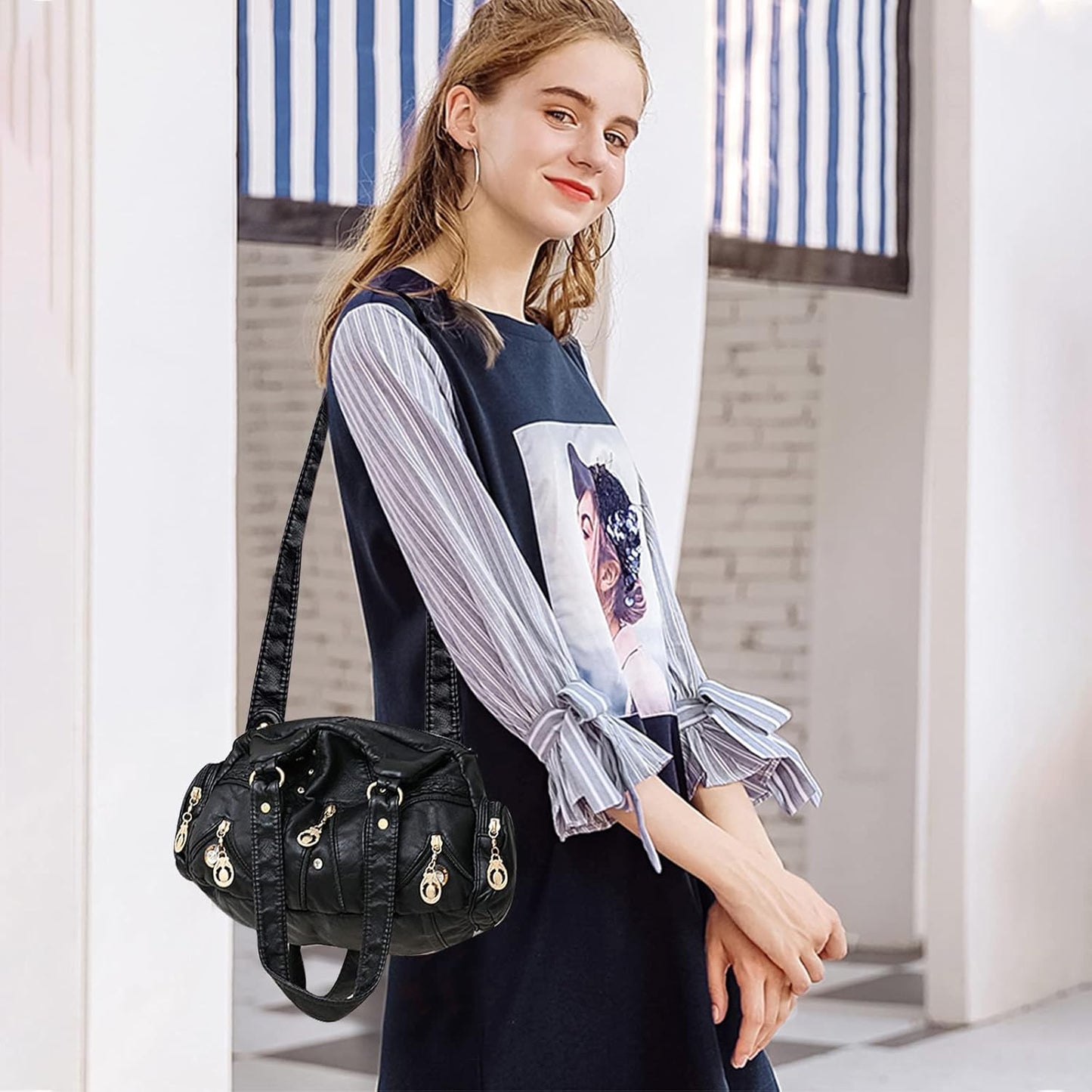 Rayne | Chic Multi-Pocket Design Crossbody Handbag