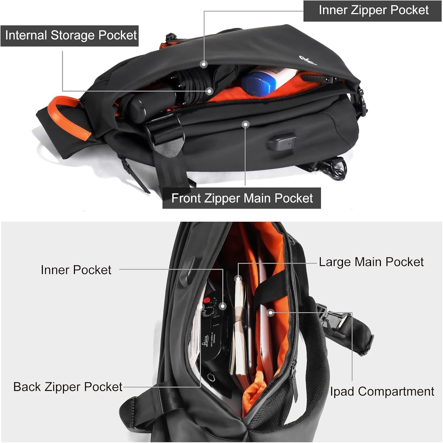 Tristan | Secure Water-Resistant Crossbody Travel Bag