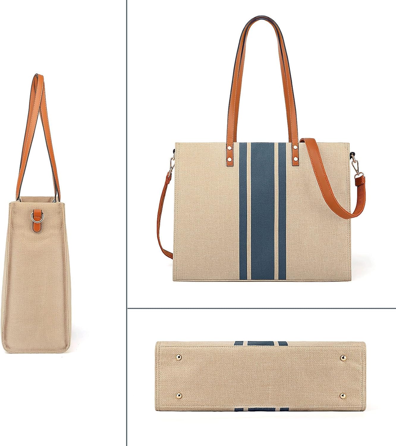 Patrick | Canvas Crossbody Laptop Tote