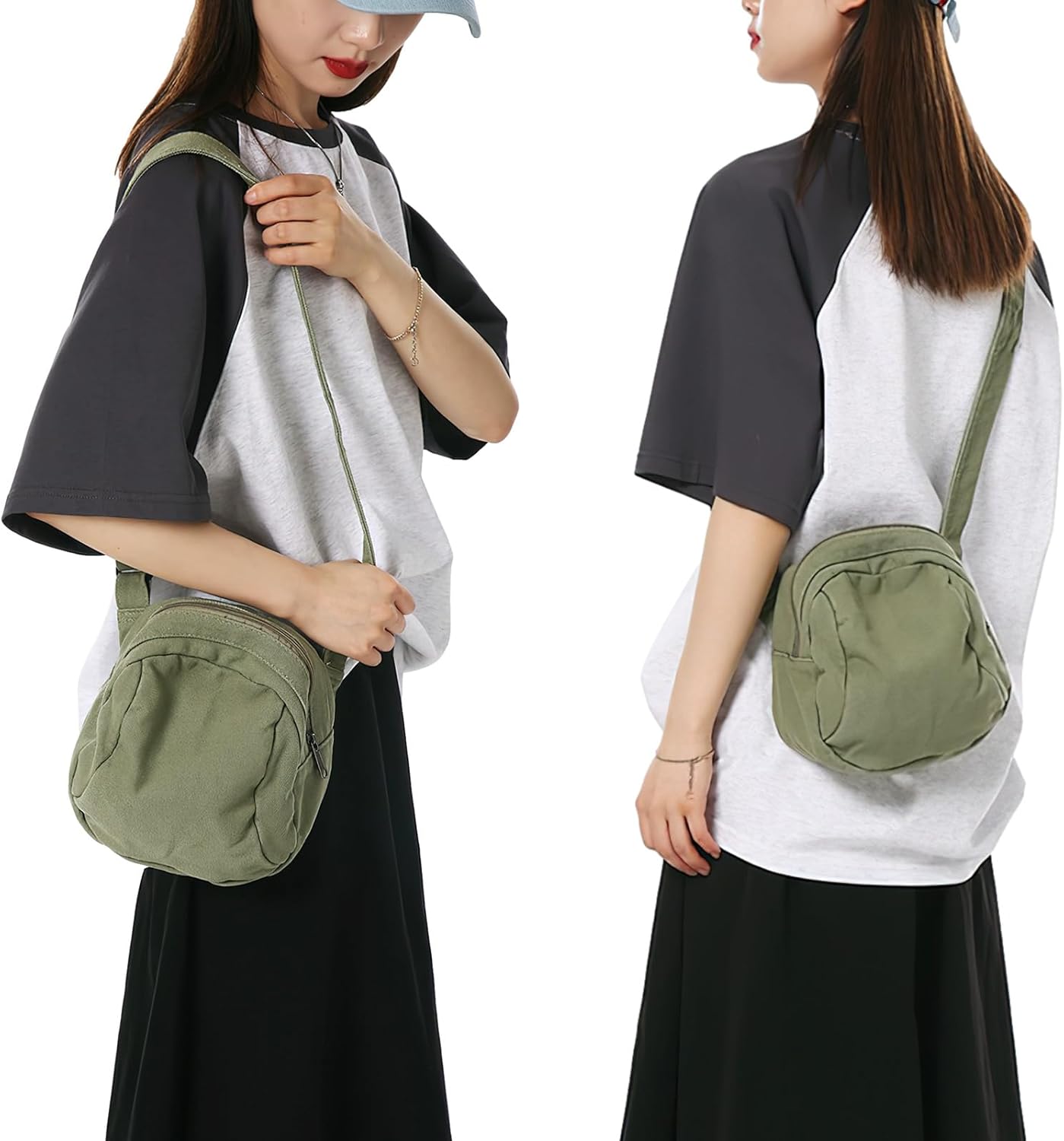 Arely | Vintage Canvas Crossbody Sling Bag