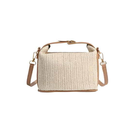 Elyse | Women's Small Woven Straw Crossbody Handbag