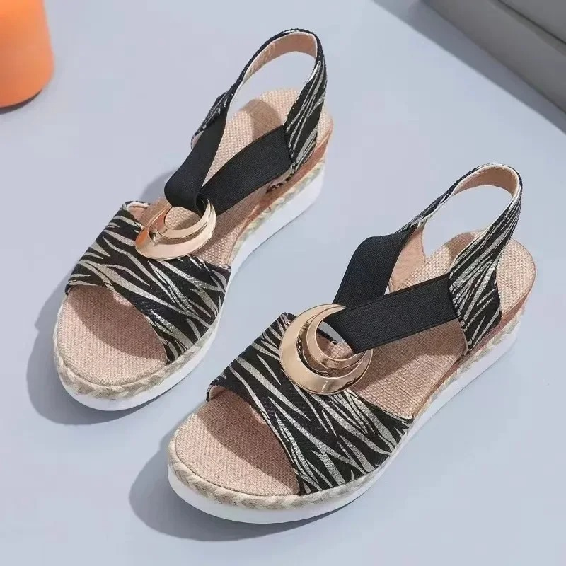 Sarah | Boho Chic Circle Accent Sandals
