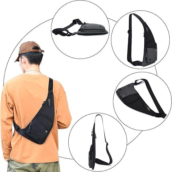 Mark | Compact Waterproof Canvas Crossbody Sling Bag