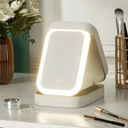 Kori | Portable LED Lighted Mirror Travel Makeup Case